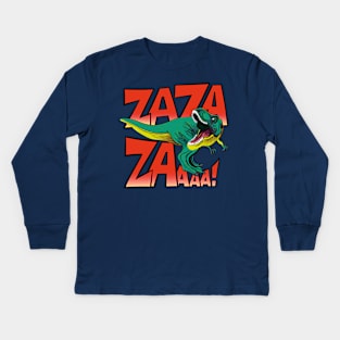 dinozazazaur Kids Long Sleeve T-Shirt